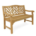 Teakholz Gartenbank 2-Sitzer 120 cm