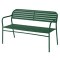 Metall Gartenbank Stahl Grün 120x90x56 cm