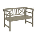 Metall Gartenbank Beige 2-Sitzer L120cm x B55cm x H80cm