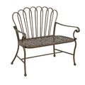 Metall Gartenbank Bronze 2-Sitzer