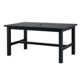 Gartentisch Aluminium Schwarz 140x80x74 cm