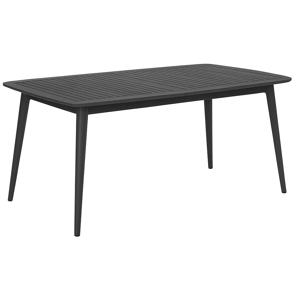 Gartentisch Aluminium Schwarz 200x100x75cm