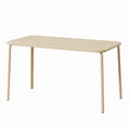 Metalltisch Rechteckig Beige 140x80x74 cm
