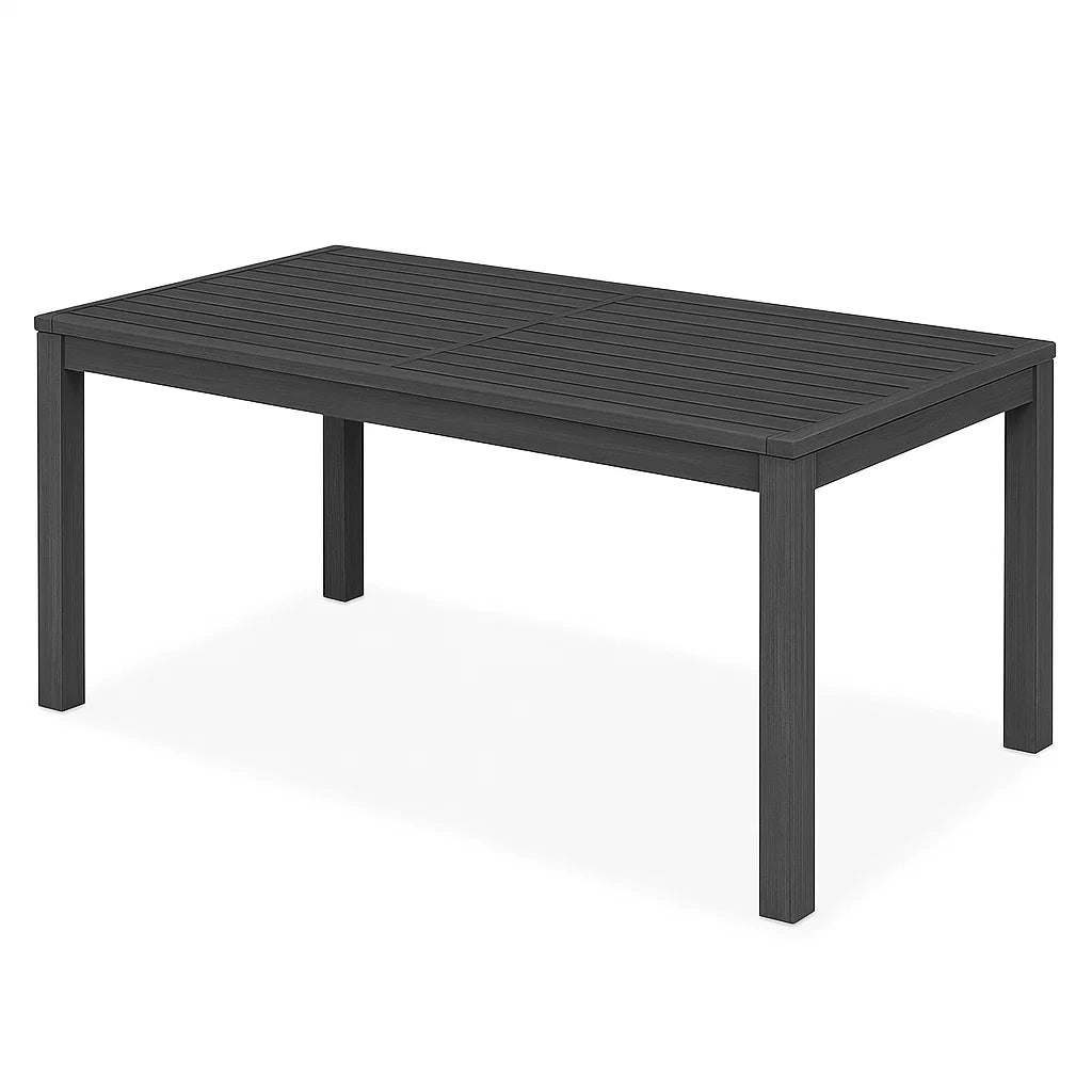 Gartentisch Aluminium Dunkelgrau 200x90x74 cm