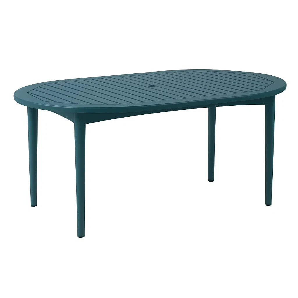 Ovaler Gartentisch Polypropylen Grün 180x95x74 cm