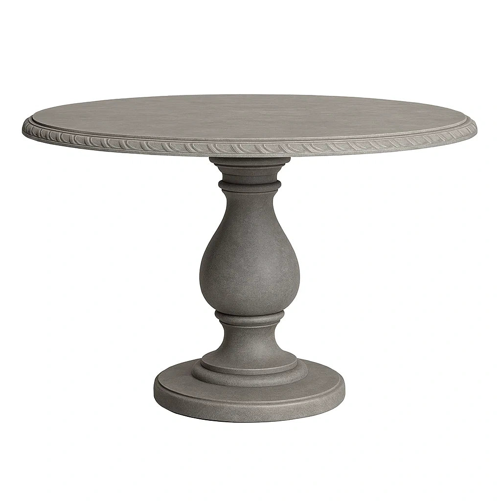Runder Betontisch Grau 100 cm