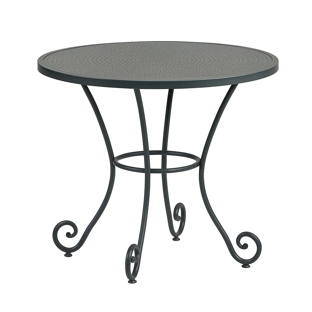 Runder Metall-Gartentisch Schwarz Ø 90 cm