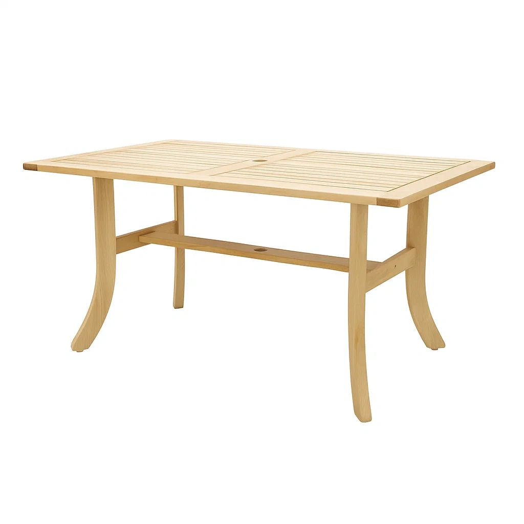 Rechteckiger Tisch aus Massivholz 150x90x75 cm