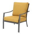 Stuhl Aluminium Gelb Polyester
