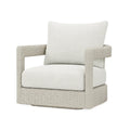 Outdoor-Sessel mit Polyrattan und Polyesterkissen Beige