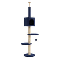 Kratzbaum Holz Blau 40 x 40 x 200 cm
