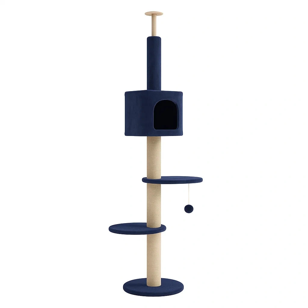 Kratzbaum Holz Blau 40 x 40 x 200 cm
