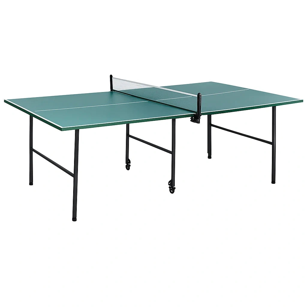 Tischtennisplatte Klappbar Grün MDF mit Rollen