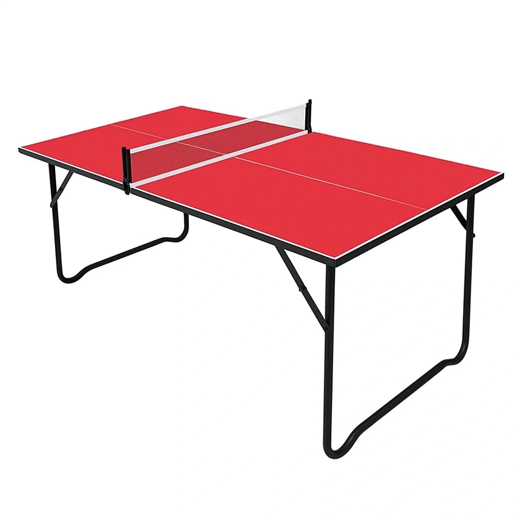 Klapptisch Tischtennisplatte Rot MDF Metall 180x90x76 cm