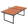 Tischtennistisch Holz Orange mit Metallrahmen 274x152.5x76 cm
